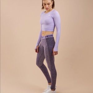 Gymshark purple marl full length leggings